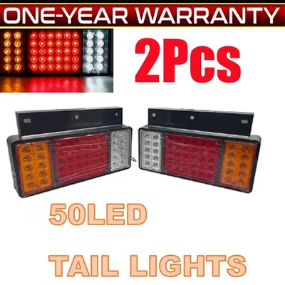 Tail Light For Isuzu NPR NQR NRR FSR FRR Truck Rear Tail Lamp 1987-2019 1 Pair Foto 1 de 4
