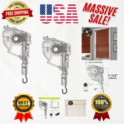 Actualiza tus persianas: 2 piezas inclinadoras de varita hexagonal para persianas horizontales de 2" Foto 1 de 4