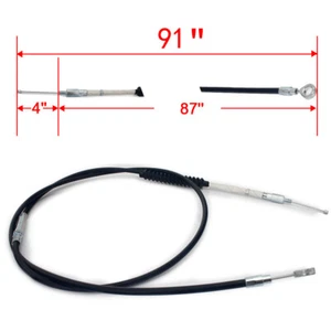 91“ PVC Clutch Cable For Dyna FXDB Wide Glide FXDWG Fatboy Softail Deluxe FLSTN - Picture 1 of 5