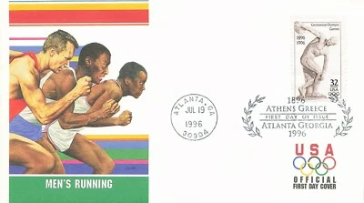 US 3087 FDC Fleetwood Men's Running - Image 1 of 2