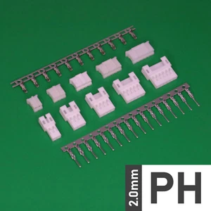 PH/PHA 2.0mm Plug + Socket + Crimps 2-6p Crimp Connector W2W (JST PH Style) - Picture 1 of 6