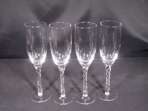 Air Twist Stiel Markenlos Sektflöten 4er Set - Bild 1 von 12