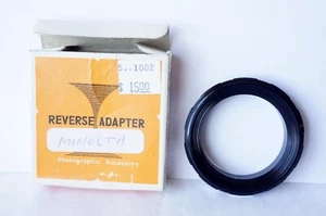 General Brand 52mm to Minolta MD Reversing Adapter Made in Japan unbenutzt in Box - Bild 1 von 4