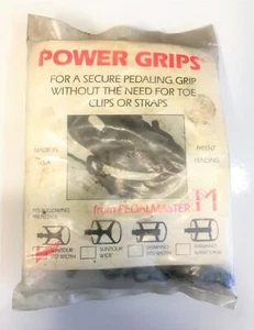 ~ Vintage Power Grips Strapless Bicycle Pedal Toe Clip System for Fixie or MTB ~ - Picture 1 of 6