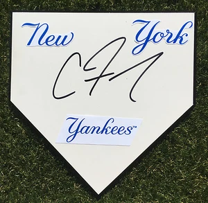 New York Yankees #77 CLINT FRAZIER Signed Autographed Baseball Home Plate COA!! - Picture 1 of 1