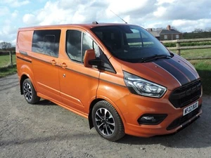 2022 FORD TRANSIT CUSTOM SPORT 2.0 EBL 320 185 AUTO CREW CAB SWB LOW ROOF VAN - Picture 1 of 20