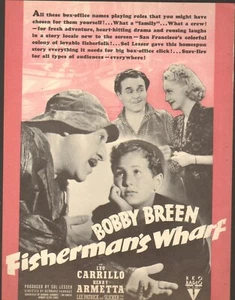 Movie ads 1939-Fisher's Wharf stars-Bobby Breen-----15 - Picture 1 of 2