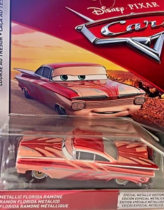 DISNEY PIXAR CARS 3 "METALLIC FLORIDA RAMONE", NEW IN PACKAGE, SHIP WORLD WIDE - Picture 1 of 3