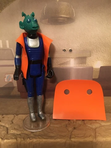 CUSTOM Orange Vinyl Vest for 1977 Kenner Greedo Figure Vintage Star Wars Cover