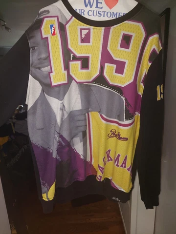 Vintage L.A. Lakers Kobe Bryant Sweater  Draft Day 1996 2XL Rare Post Game Cover