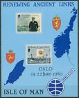 Isle Of Man 1980 Konig Olav V Von Norwegen Schiff Block 4 Postfrisch C63010