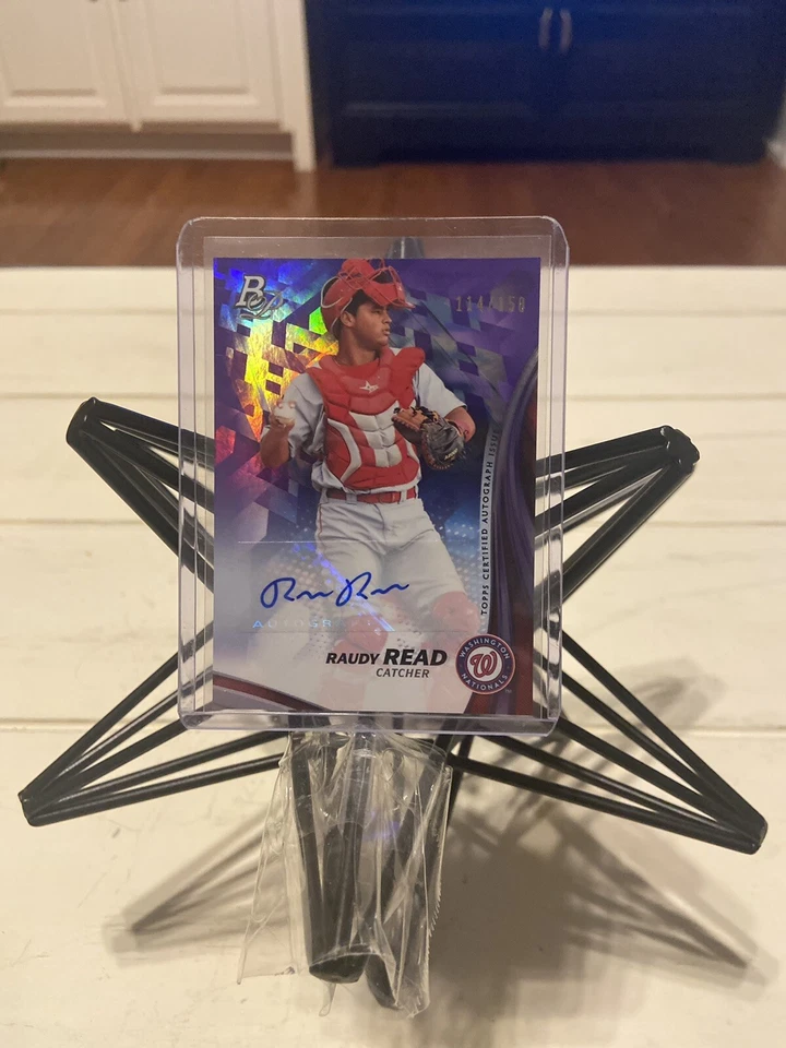 2017 Bowman Platinum Raudy Read Purple Auto - Image 1 of 2
