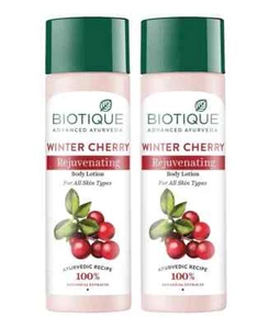 Biotique Wintercherry Rejuvenating Body Lotion, 190ml (Pack Of 2) - Picture 1 of 1