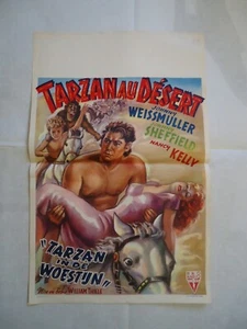 JOHNNY WEISSMULLER/TARZAN AU DESERT/ Fr1/affiche belge - Picture 1 of 1