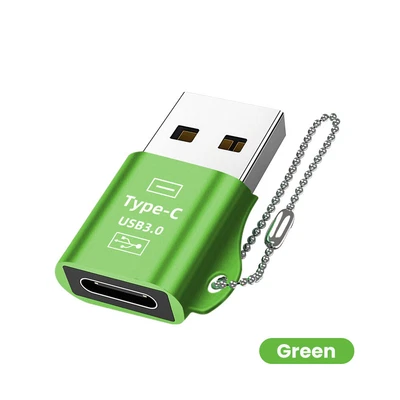 Fast Charger USB 3.0  A Male To Type C Female Connector Converter Data Sync wi - Image 1 of 4