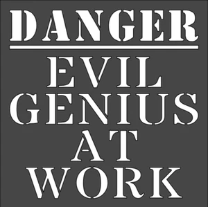 Plantilla de plástico transparente 6"x6" - Evil Genius (MC209) - Imagen 1 de 2