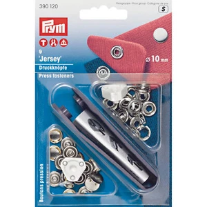 Prym Non-Sew Press Fastener Jersey Smooth Cap 10mm Silver-Coloured - Imagen 1 de 1