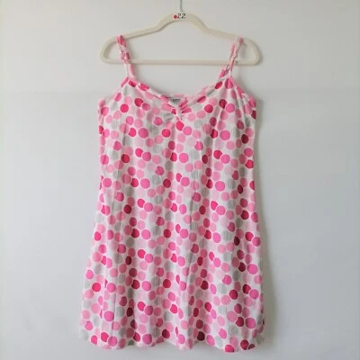 Vestido Alfani Mujer Rosa Lunares Correa Ajustable Íntima Cami Sin Mangas Talla XL Foto 1 de 4