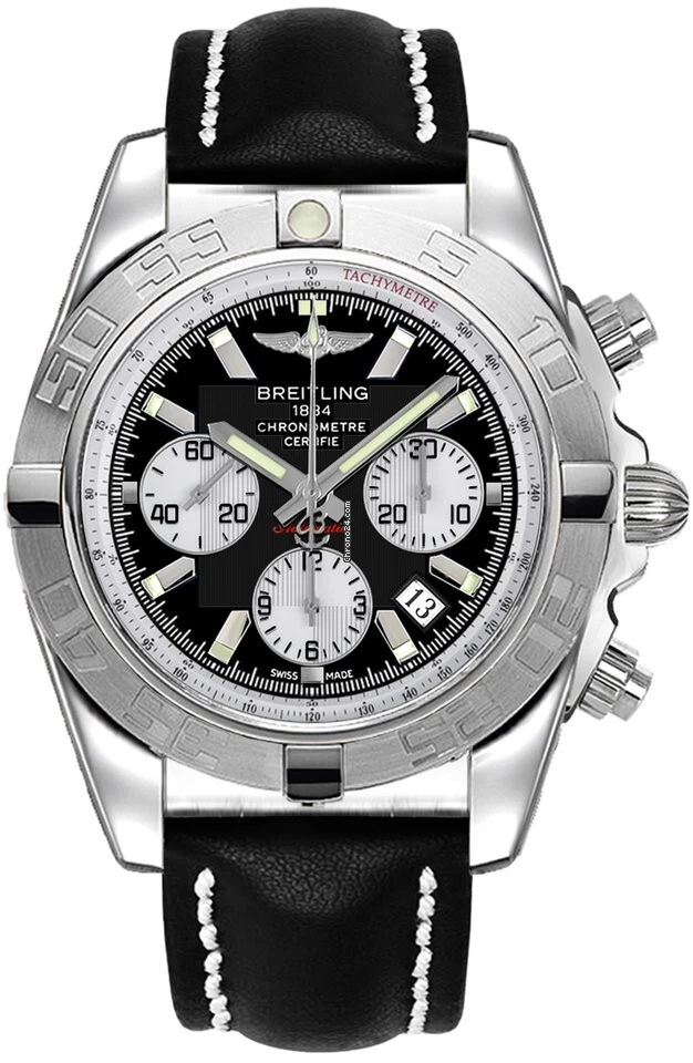 Breitling Windrider Chronomat 44 Chronograph Steel on Black Strap - Image 1 of 1