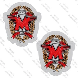 FOR MATCHLESS MOTORCYCLE LONDON STICKER DECAL BSA INDIAN ARIEL CAFE RACER New - Picture 1 of 3