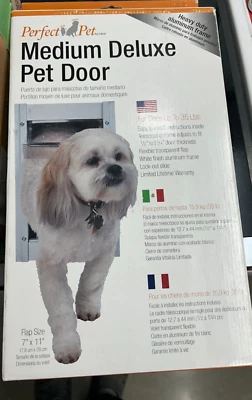 Новая дверца для собаки Ideal Pet Products средняя роскошная алюминиевая рама клапан 7x11 дюймов DPDM - Изображение 1 из 4