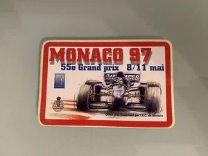 Vintage 1997 Monaco Grand Prix Sticker - Picture 1 of 2
