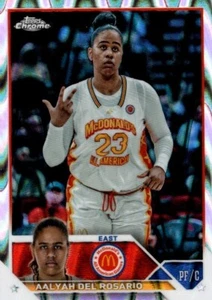 AALYAH DEL ROSARIO  2023 Topps Chrome McDonalds All American RayWave #27 - Picture 1 of 2