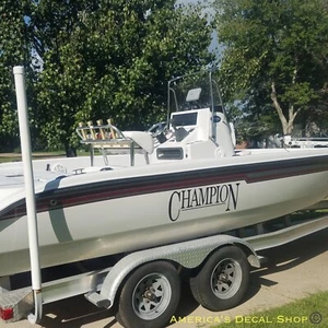 Champion Boat Yacht Decals 2PC Set Vinyl High Quality New 40” OEM Universal - Picture 1 of 3