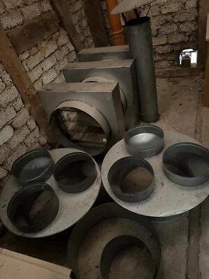 Heylo 2 X Vorsatzstück 3 x 305 mm für K 120 und  3 X Ausblaskasten aus Edelstahl - Bild 1 von 4