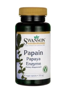 ENZIMA DE PAPAYA SWANSON PAPAÍNA 100 MG 90 CÁPSULAS - Imagen 1 de 2