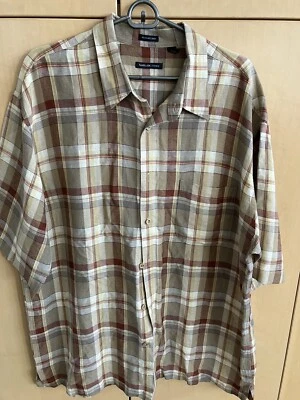 Camisa Van Heusen Lavable Lino Cuadros Hombre Talla Extra Grande Con Bolsillo Foto 1 de 4