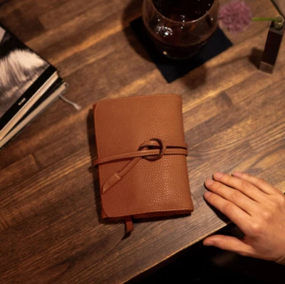 Hobonichi Tsuchiya Bag Factory: Starter Techo (Roll) Brown A6 Size Cover ONLY