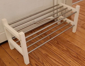 IKEA TJUSIG Schuhregal, weiß, 79x32x37 cm, KÖLN - Bild 1 von 3