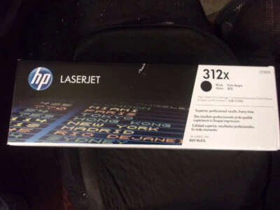 CARTUCHO DE TÓNER CHORRO LÁSER NEGRO ALTO RENDIMIENTO HP 312X~NUEVO/CAJA~4.400 PÁGINAS~ CF380X Foto 1 de 3