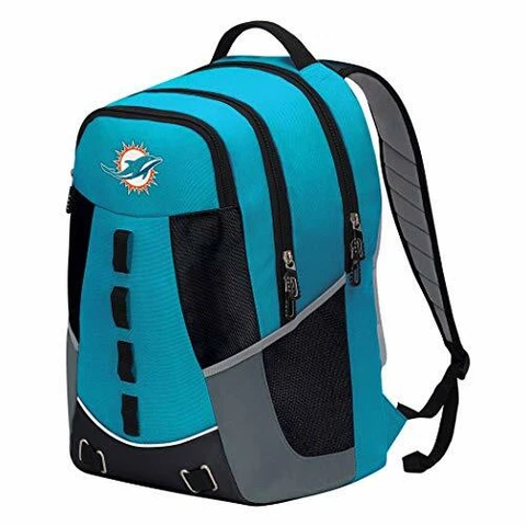 *NEW* Officially Licensed NFL Miami Dolphins "Personnel" Backpack 19"x5"x13" Cover