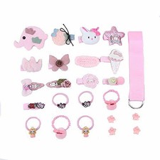 Fermagli per capelli Set Ragazza 18/24 Pz Accessori per (24 PCS|J-orange)