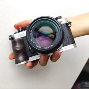 Camera Wood Ebony Hand Grip Handle Base L-shape Board For Nikon FM2 FE FM FM3a - Picture 1 of 21