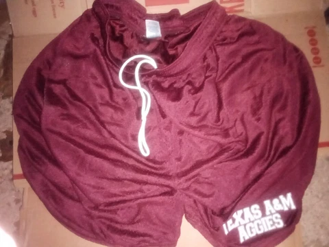 Russell Athletic XL Texas A&M Aggies Shorts Jersey Red Sports Cover