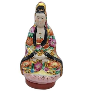 Antique Chinese Kwan Yin Buddhist Porcelain Figurine 8" - Bild 1 von 6