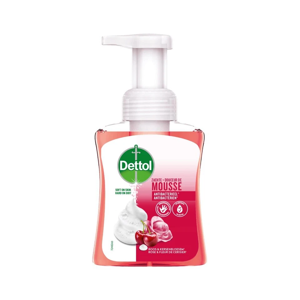 [3059948006756] DETTOL Flacon Savon Pompe 250 ml Douceur de mousse – Rose & F... - Photo 1/1