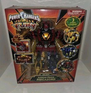 Power Rangers Jungle Fury Deluxe Battery-Operated Megazords Displayed - Picture 1 of 9