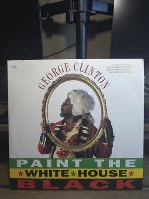 Rare Hip Hop Rap Single Vinyl Record: Paint The White House Black George Clinton Foto 1 de 4