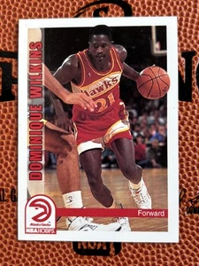 1992-93 NBA Hoops Dominique Wilkins #8 Base Card Hawks - Picture 1 of 2