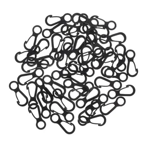 50 Stück Mini Karabiner Outdoor Kletterhaken Eis Unterstand Haken Clips klein - Bild 1 von 12