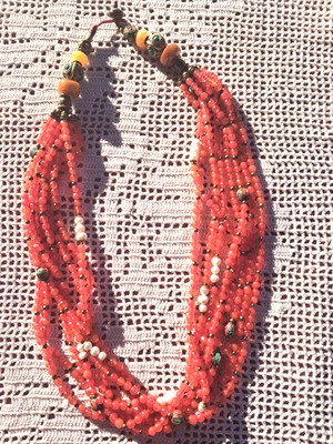 COLLANA CORNIOLA MULTIFILI - Immagine 1 di 3