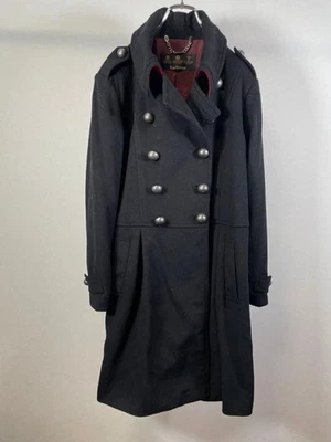 Barbour Bulgarian Long Cashmere Blend Wool Coat Black Men's Gift From Japan - Image 1 of 4