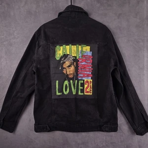Tupac 2Pac California Love Cotton On Black Dark Denim Jacket - Medium - Bild 1 von 6