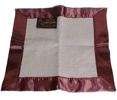 De colección NUEVO The Executive Original Security Blanket Co. Borde satinado de fieltro Foto 1 de 3