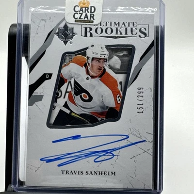 2017-18 Upper Deck Ultimate Rookies Auto #83 Travis Sanheim 151/299 RC - Image 1 of 2