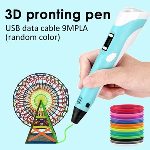 DIY 3D Printing Pen 3M 3Colors PLA Filament Set for Kids 3D Drawing Pen Gift Toy - Picture 1 of 15